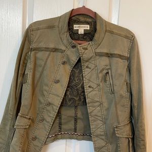 Anthropologie Utility jacket with zippers on sleeve